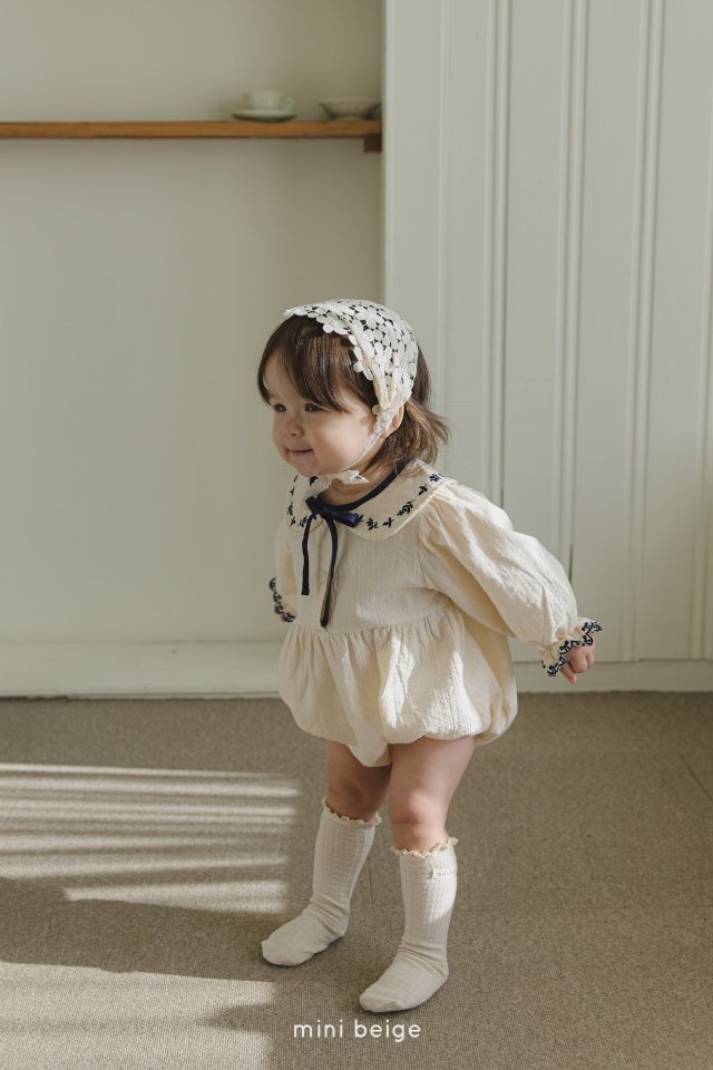 The Beige - Korean Baby Fashion - #babywear - Printed Collar Suit - 3