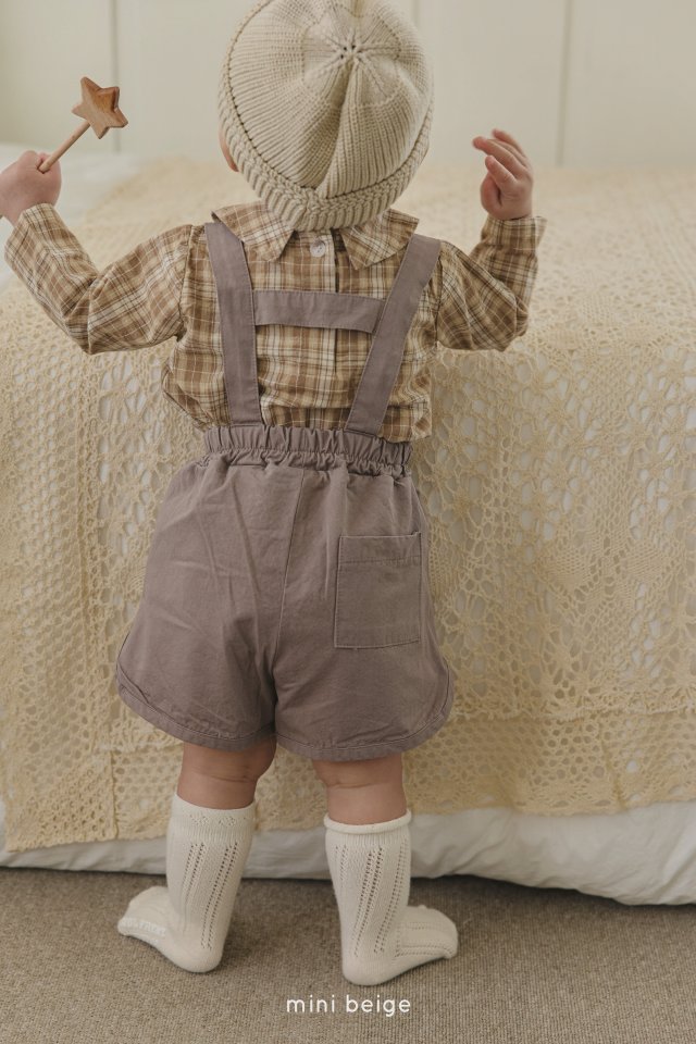 The Beige - Korean Baby Fashion - #babywear - 25 Suspender Shorts - 10