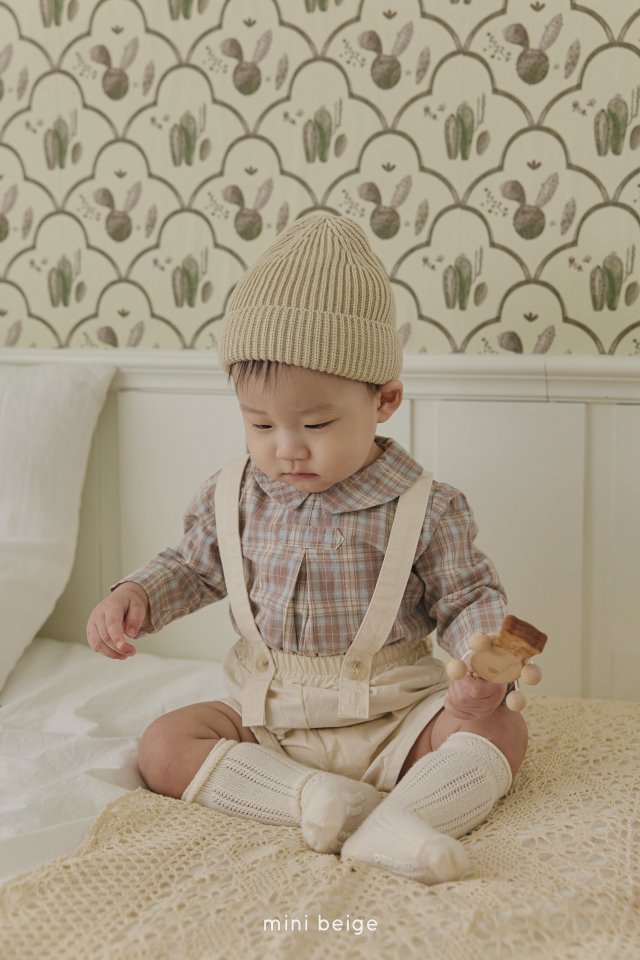 The Beige - Korean Baby Fashion - #onlinebabyboutique - 25 Suspender Shorts - 11
