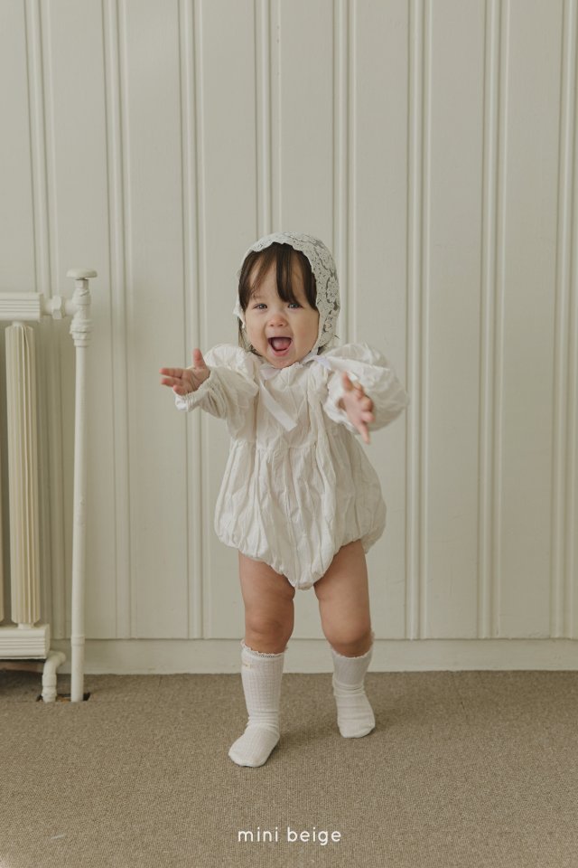 The Beige - Korean Baby Fashion - #onlinebabyshop - Square Neck Suit - 6