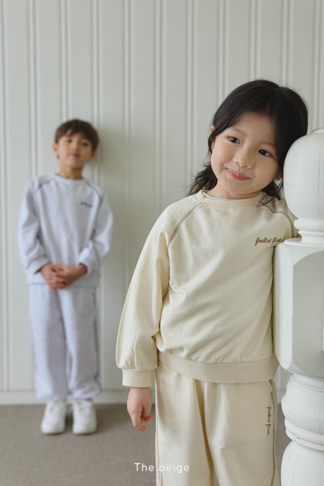 The Beige - Korean Children Fashion - #childrensboutique - Piping Jogger Set - 6