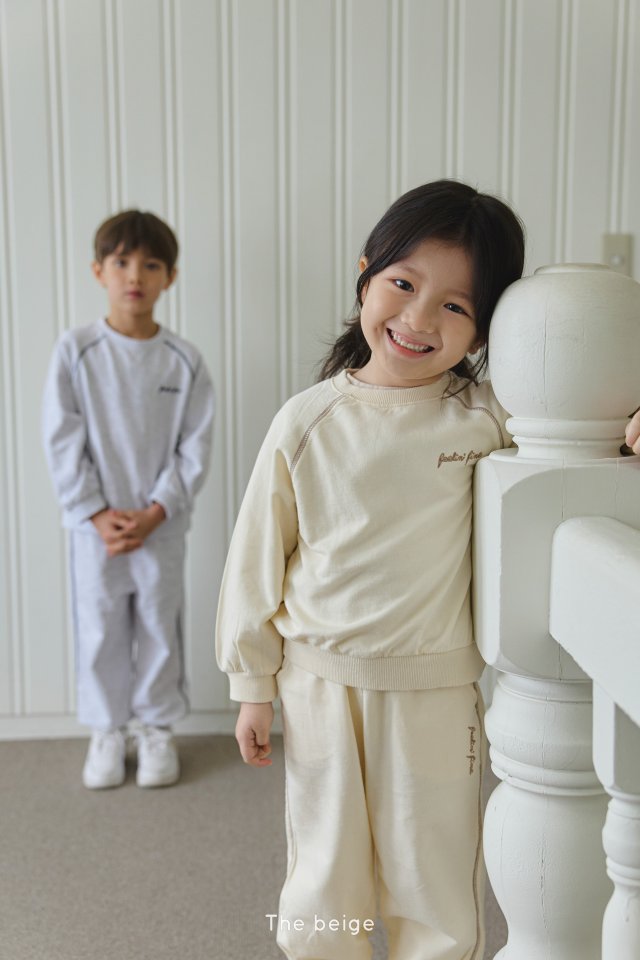 The Beige - Korean Children Fashion - #prettylittlegirls - Piping Jogger Set - 3