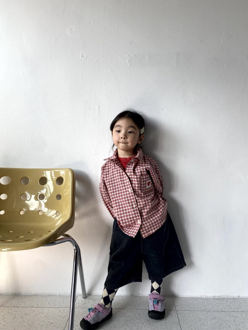 The Pepper - Korean Children Fashion - #childofig - Heart Check Shirt - 3