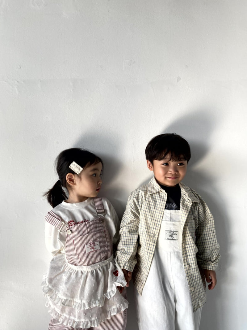 The Pepper - Korean Children Fashion - #childofig - Heart Check Shirt - 4