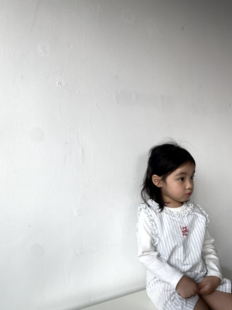 The Pepper - Korean Children Fashion - #designkidswear - LOVE Embroidery One-piece - 11