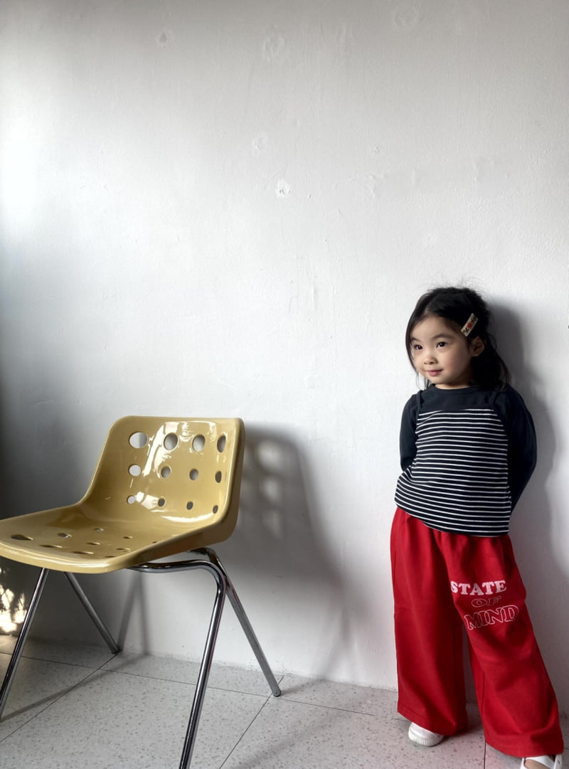 The Pepper - Korean Children Fashion - #discoveringself - Mango Set (Sleeveless+Tee) - 5