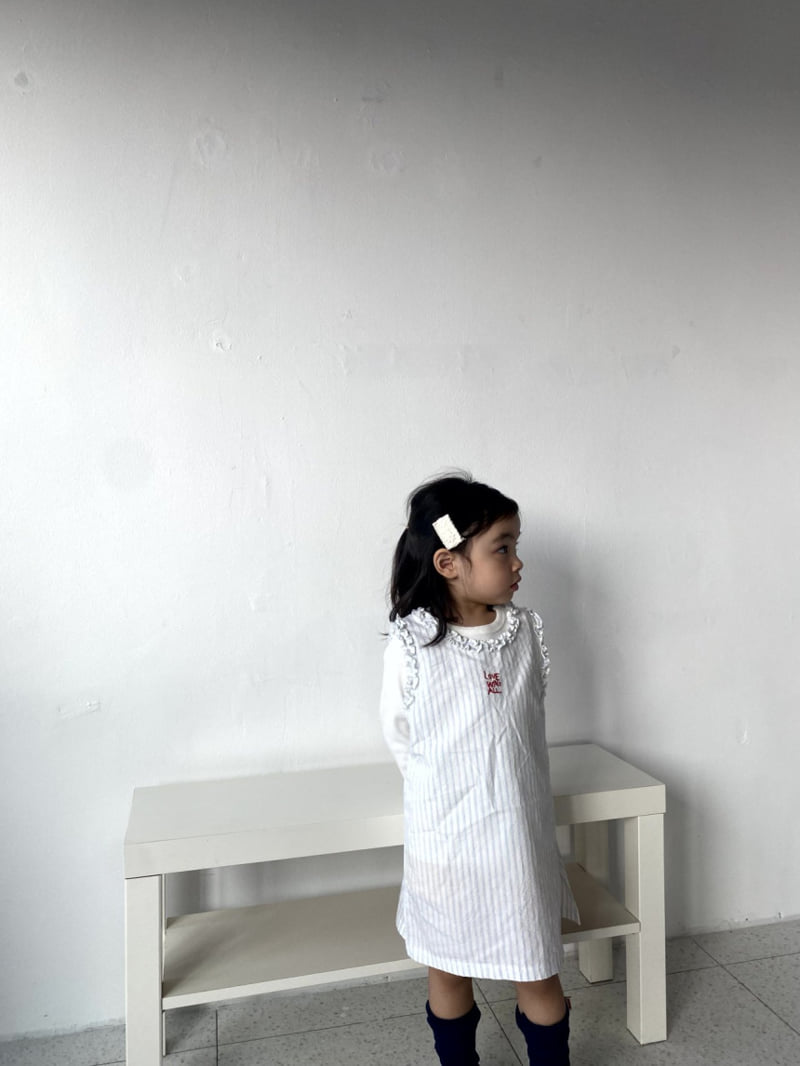 The Pepper - Korean Children Fashion - #discoveringself - LOVE Embroidery One-piece - 12