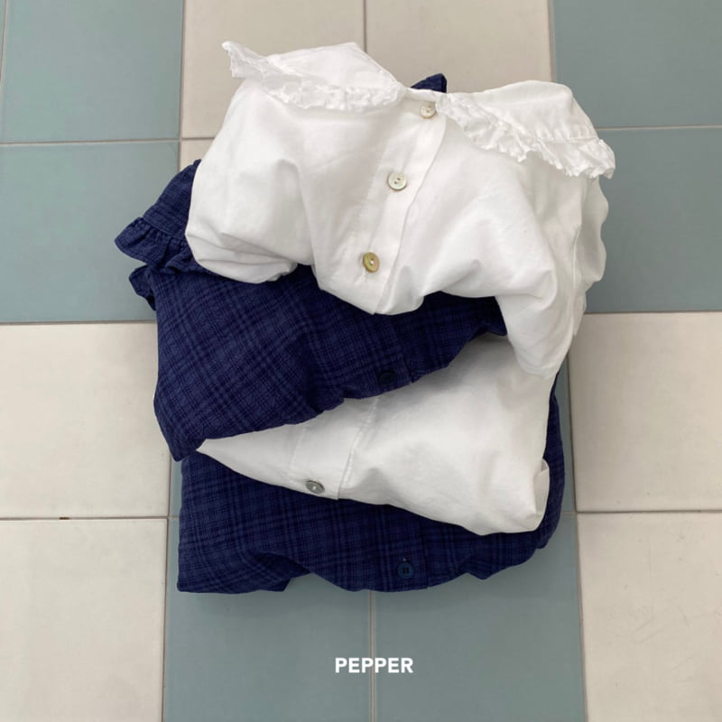 The Pepper - Korean Children Fashion - #kidsshorts - Juju Collar Blouse - 11