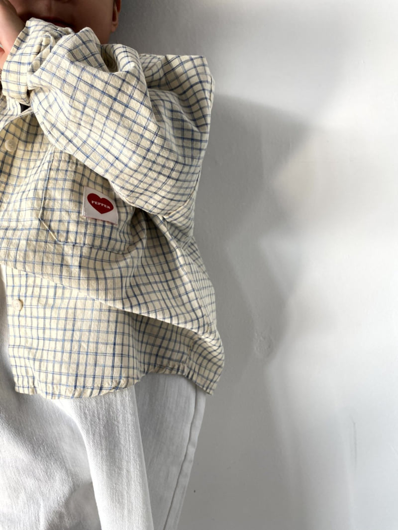 The Pepper - Korean Children Fashion - #kidsstore - Heart Check Shirt - 9