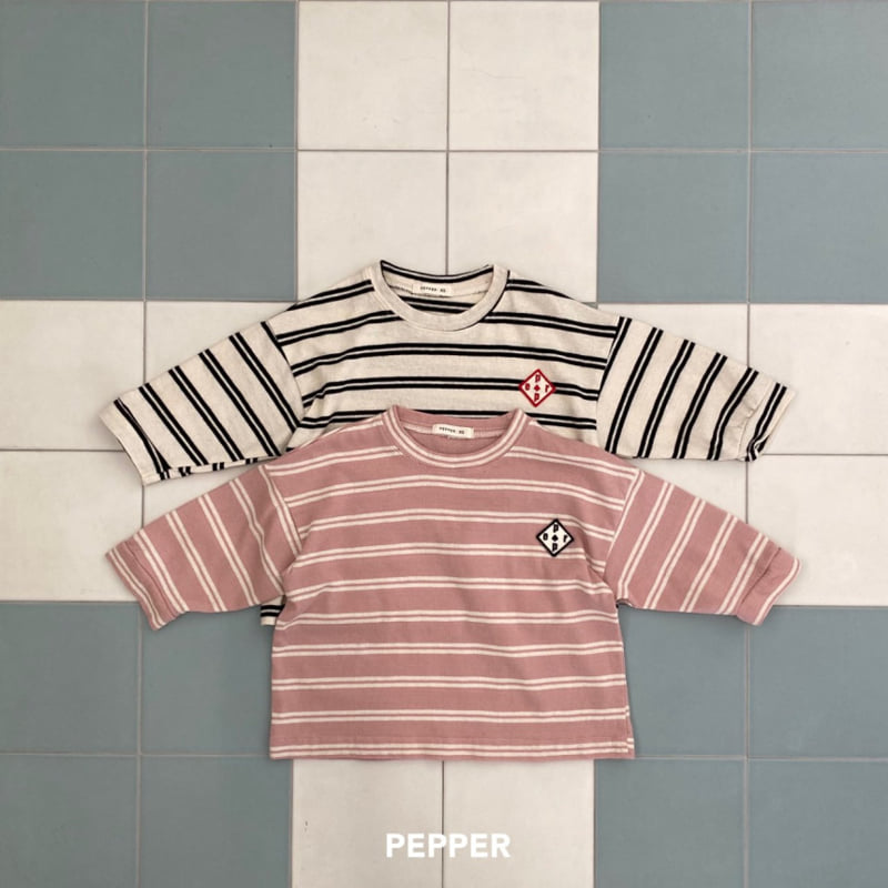 The Pepper - Korean Children Fashion - #kidsstore - School Stripe Tee