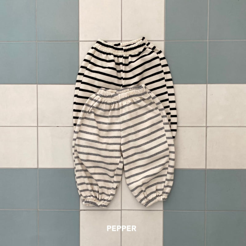 The Pepper - Korean Children Fashion - #kidzfashiontrend - Multi Stripe Jogger Pants