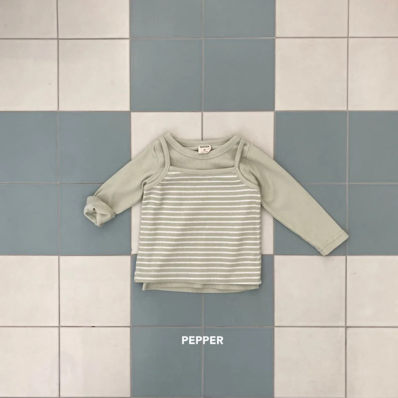 The Pepper - Korean Children Fashion - #magicofchildhood - Mango Set (Sleeveless+Tee) - 12