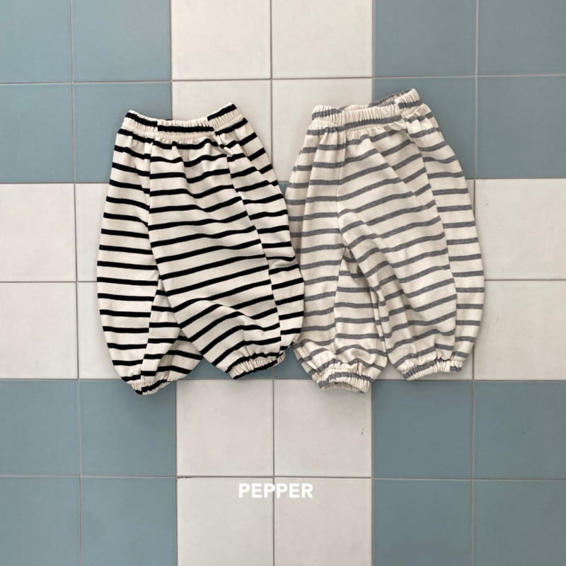 The Pepper - Korean Children Fashion - #littlefashionista - Multi Stripe Jogger Pants - 4