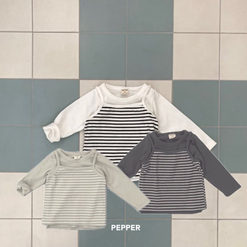 The Pepper - Korean Children Fashion - #stylishchildhood - Mango Set (Sleeveless+Tee)