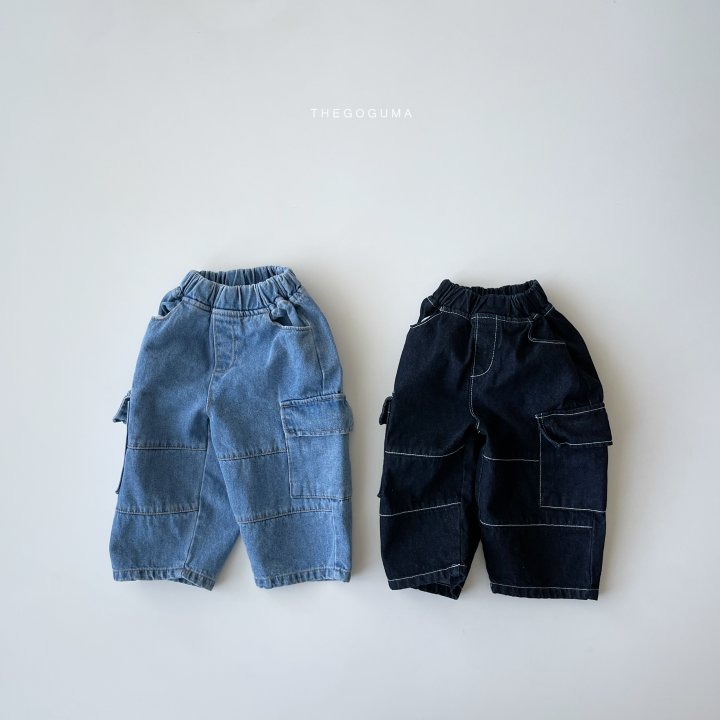 Thegoguma - Korean Children Fashion - #kidsshorts - Cargo Denim Pants