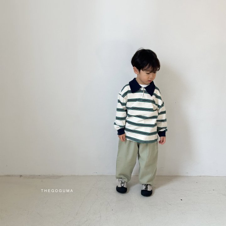 Thegoguma - Korean Children Fashion - #kidsshorts - Tutu Embroidery Stripe Tee - 2