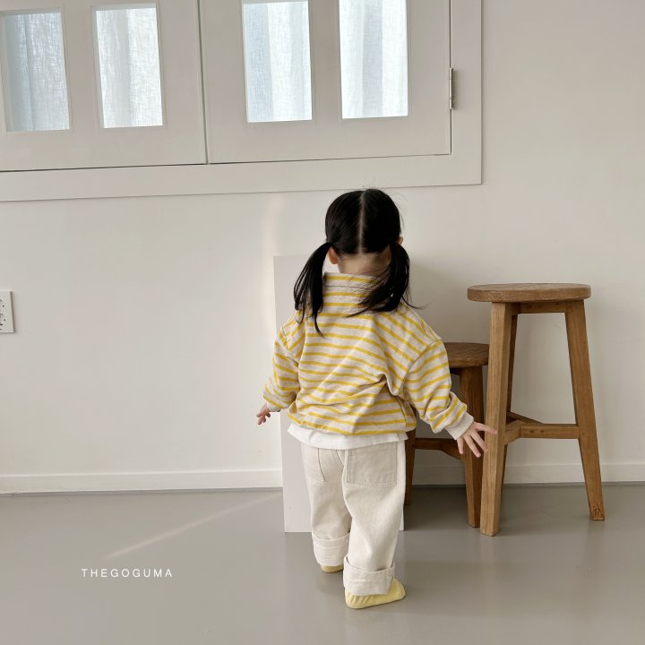 Thegoguma - Korean Children Fashion - #kidsshorts - TikTok Straight Denim Pants - 4