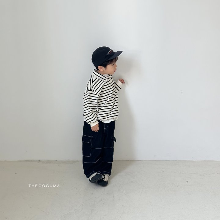 Thegoguma - Korean Children Fashion - #minifashionista - Cargo Denim Pants - 7