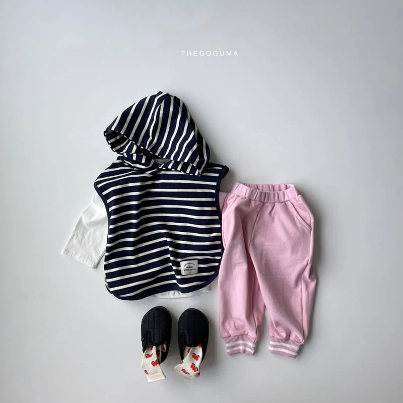 Thegoguma - Korean Children Fashion - #minifashionista - Fake Hood Vest - 11