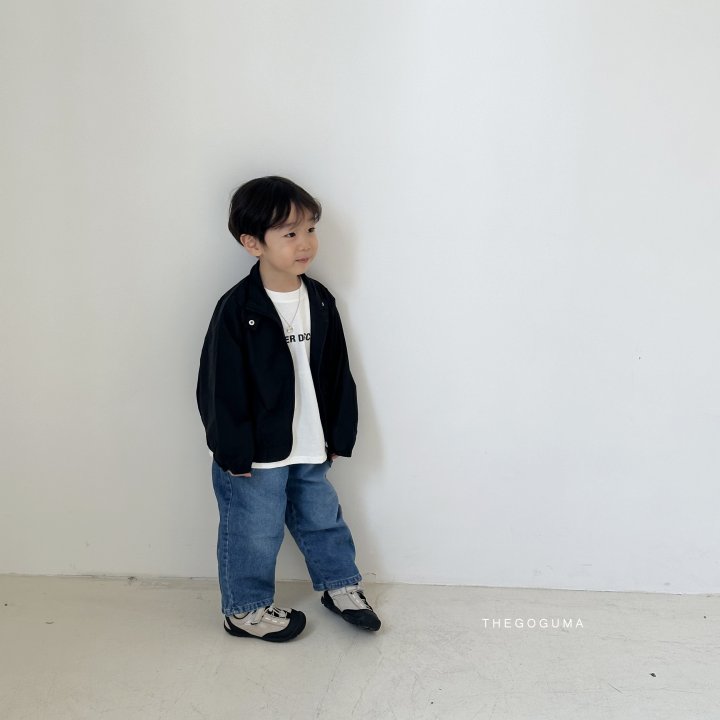 Thegoguma - Korean Children Fashion - #toddlerclothing - Brush Sand Denim Pants - 4