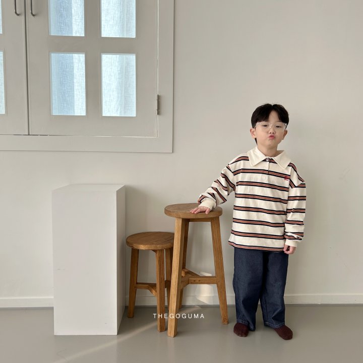 Thegoguma - Korean Children Fashion - #todddlerfashion - Tutu Embroidery Stripe Tee - 10