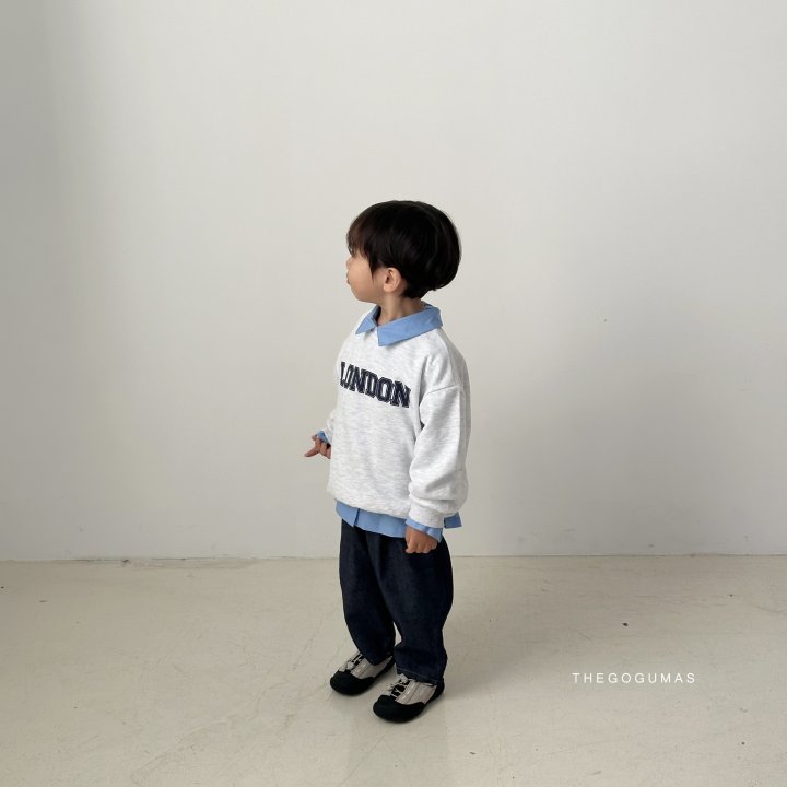 Thegoguma - Korean Children Fashion - #toddlerclothing - Baggy Denim Pants - 6