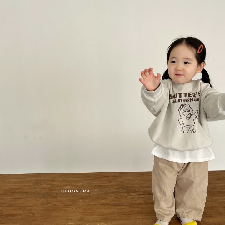 Thegoguma - Korean Children Fashion - #toddlerclothing - Butter Bear Sweatshirts - 2