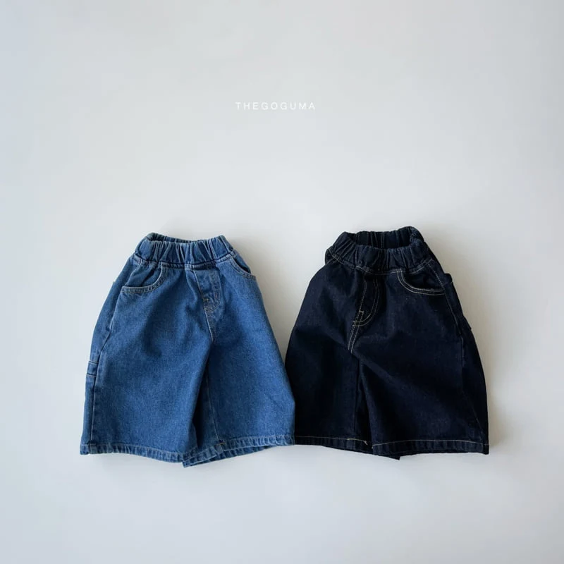 Thegoguma - Korean Children Fashion - #toddlerclothing - Bermuda Denim Pants
