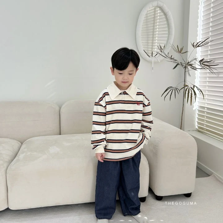 Thegoguma - Korean Children Fashion - #toddlerclothing - Tutu Embroidery Stripe Tee - 11