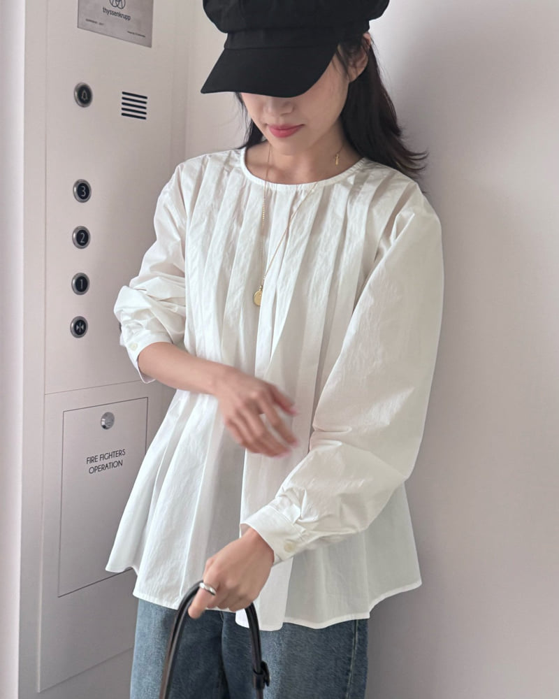 Theres - Korean Women Fashion - #momslook - Greve Blouse - 11