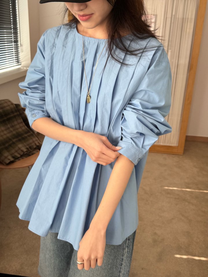 Theres - Korean Women Fashion - #momslook - Greve Blouse - 5