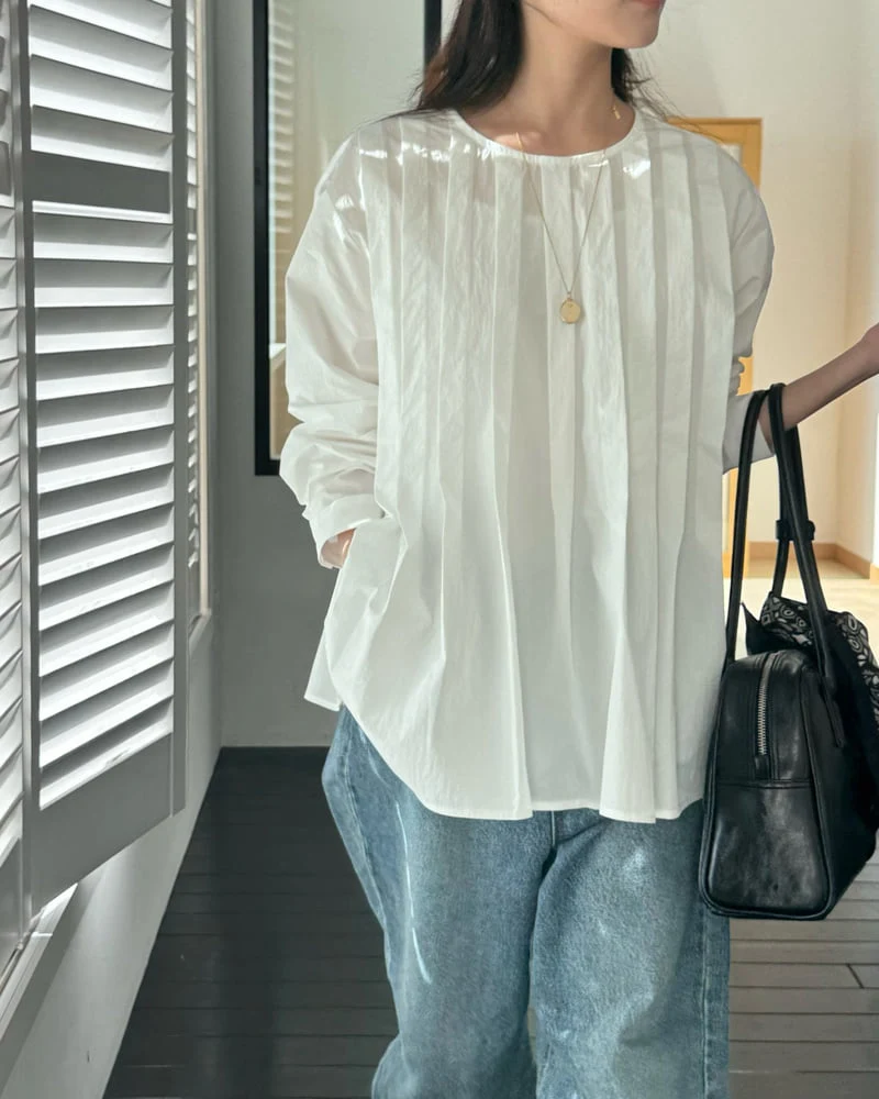 Theres - Korean Women Fashion - #momslook - Greve Blouse - 9