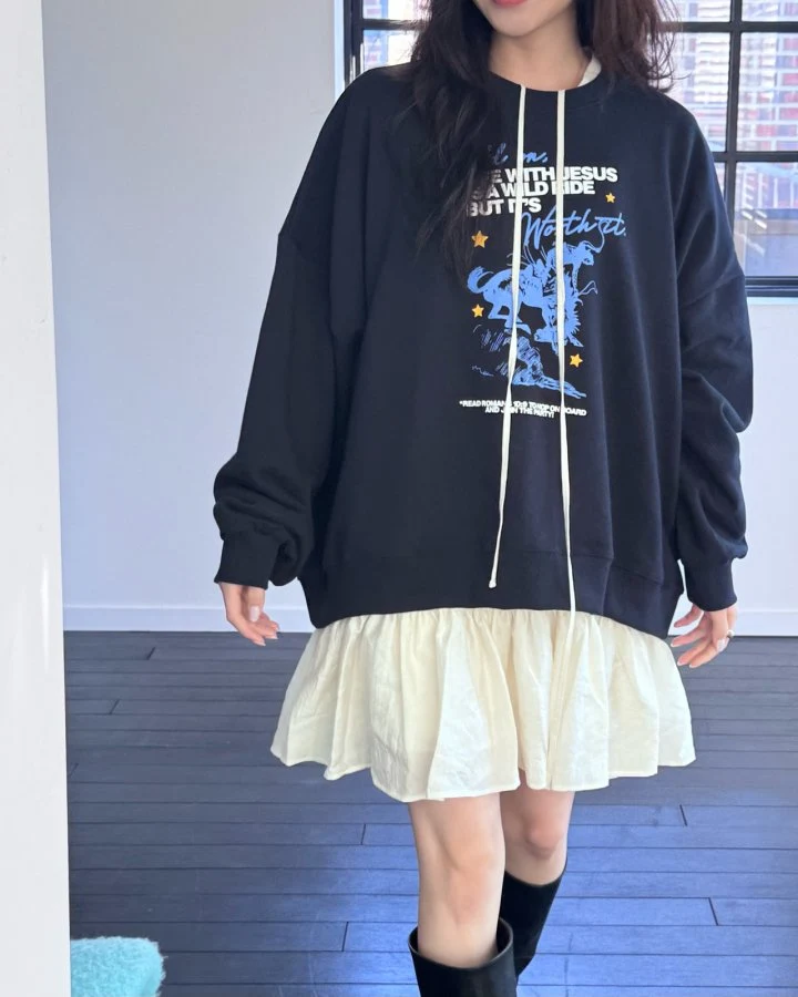 Theres - Korean Women Fashion - #shopsmall - Hold Sweatshirts - 6