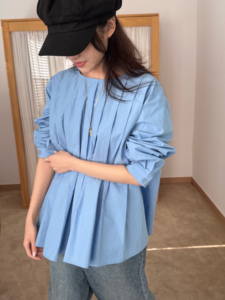 Theres - Korean Women Fashion - #thatsdarling - Greve Blouse - 4