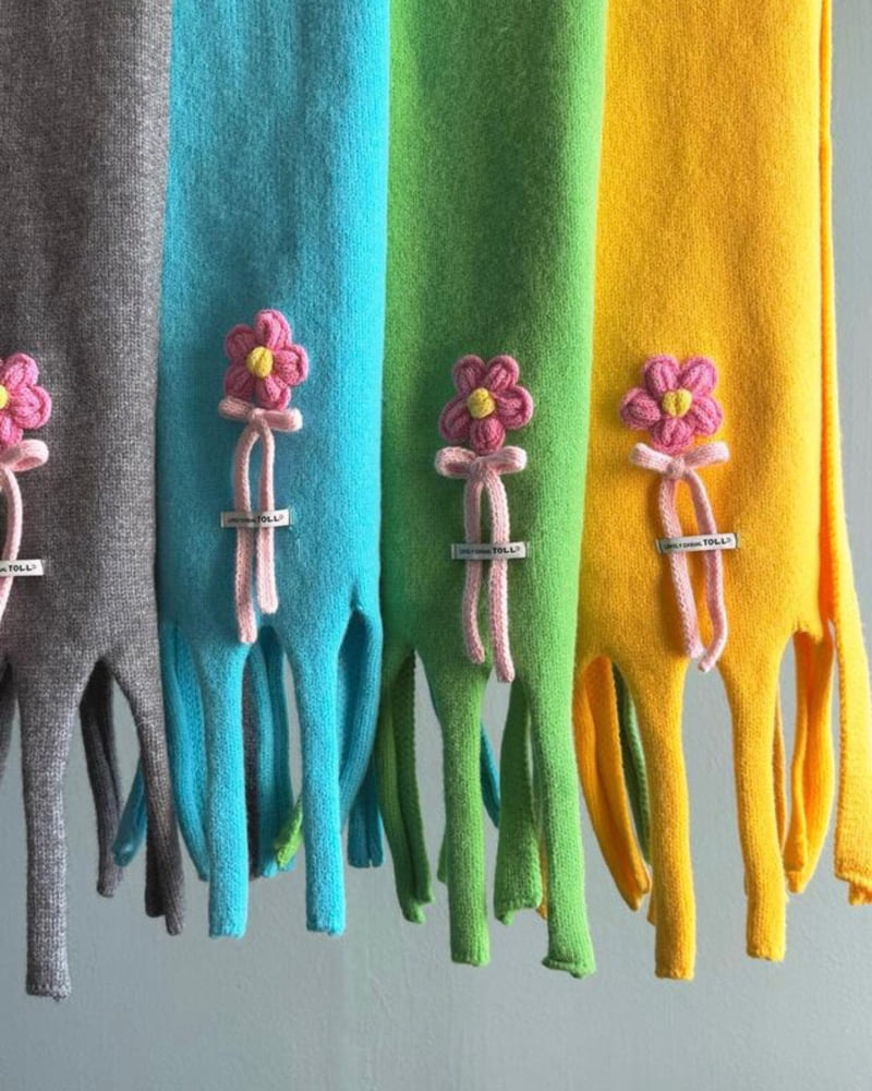 Toll - Korean Women Fashion - #womensfashion - Flower Muffler - 11