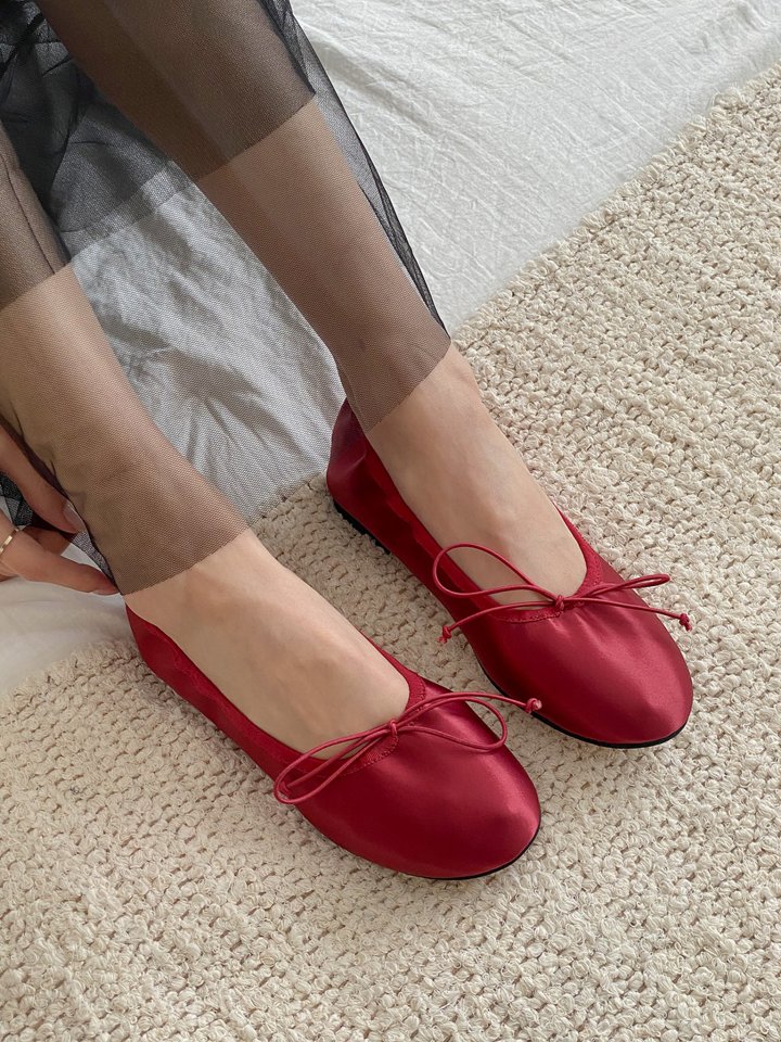 Vade - Korean Women Fashion - #womensfashion - Banding Ribbon Flats - 12