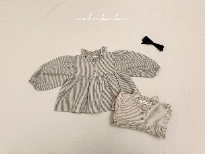 Valu Bebe - Korean Baby Fashion - #babyboutiqueclothing - Karan Frill Blouse (Bebe) - 12
