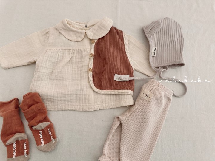 Valu Bebe - Korean Baby Fashion - #babyclothing - Bebe Minimal Buttle Vest - 8