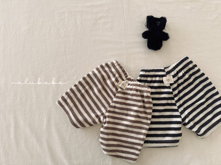 Valu Bebe - Korean Baby Fashion - #babyfever - Terry Stripe Pants (Kids) - 3