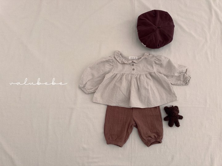 Valu Bebe - Korean Baby Fashion - #babygirlfashion - Spring Emboss Pants (Bebe) - 7