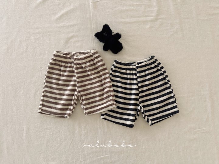 Valu Bebe - Korean Baby Fashion - #babyfever - Terry Stripe Pants (Kids) - 4