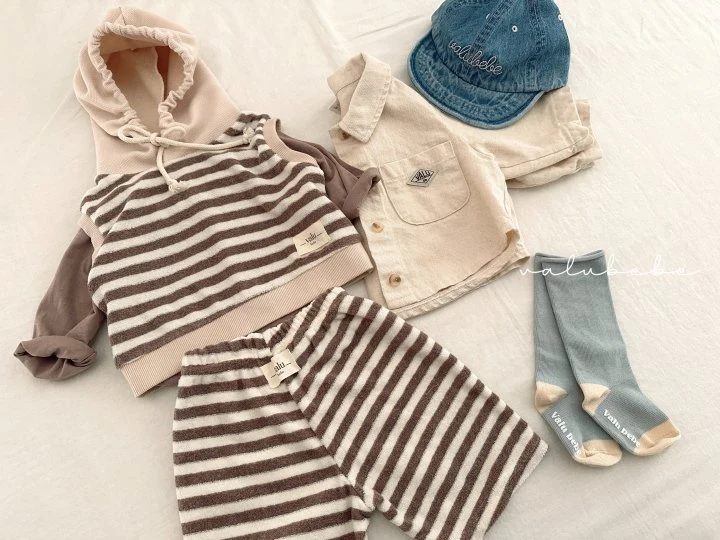 Valu Bebe - Korean Baby Fashion - #babylifestyle - Terry Stripe Pants (Kids) - 5