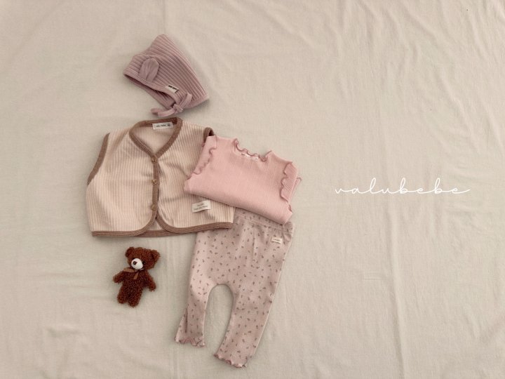 Valu Bebe - Korean Baby Fashion - #babylifestyle - Bebe Dahlia Flower Wave Leggings - 3