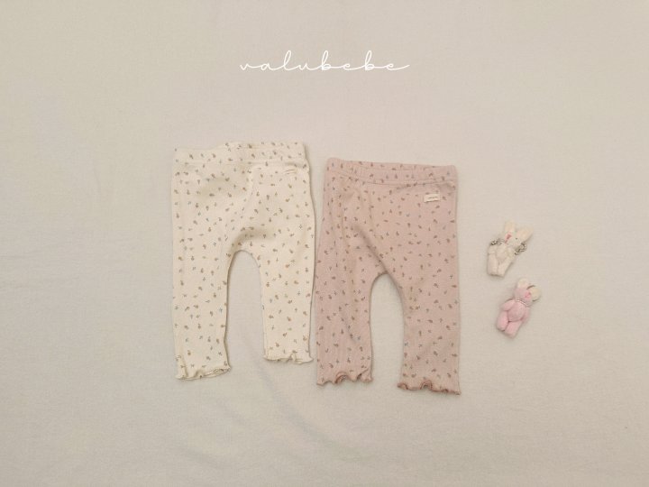 Valu Bebe - Korean Baby Fashion - #babylifestyle - Kids Dahlia Flower Wave Leggings - 2