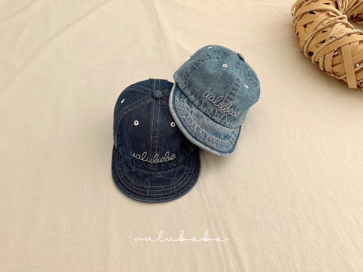 Valu Bebe - Korean Baby Fashion - #babyoutfit - Bebe Velu Denim Cap - 6
