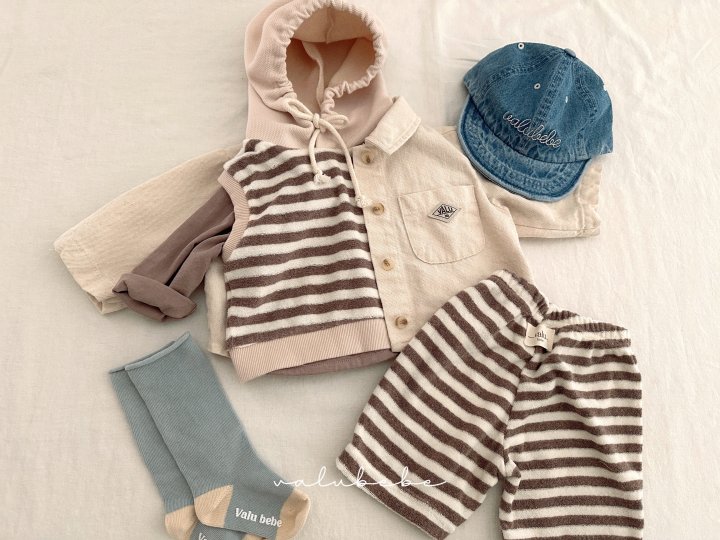 Valu Bebe - Korean Baby Fashion - #babywear - Terry Hooded Vest (Kids) - 7