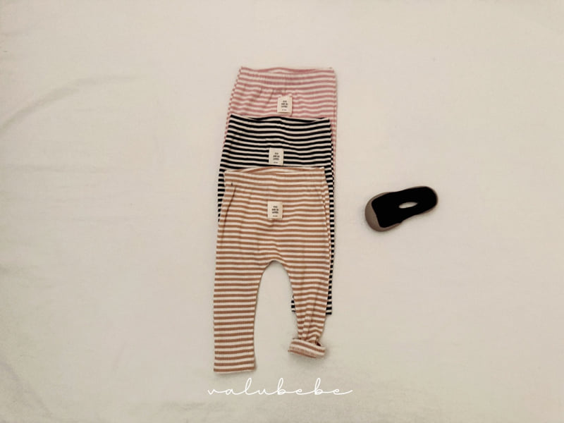 Valu Bebe - Korean Baby Fashion - #onlinebabyboutique - Kids Striped Leggings 25 - 12