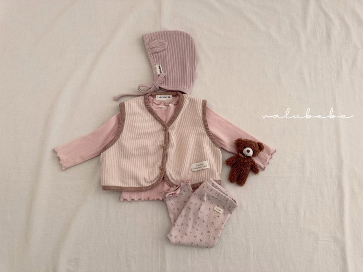 Valu Bebe - Korean Baby Fashion - #onlinebabyboutique - Bebe Dahlia Flower Wave Leggings - 9
