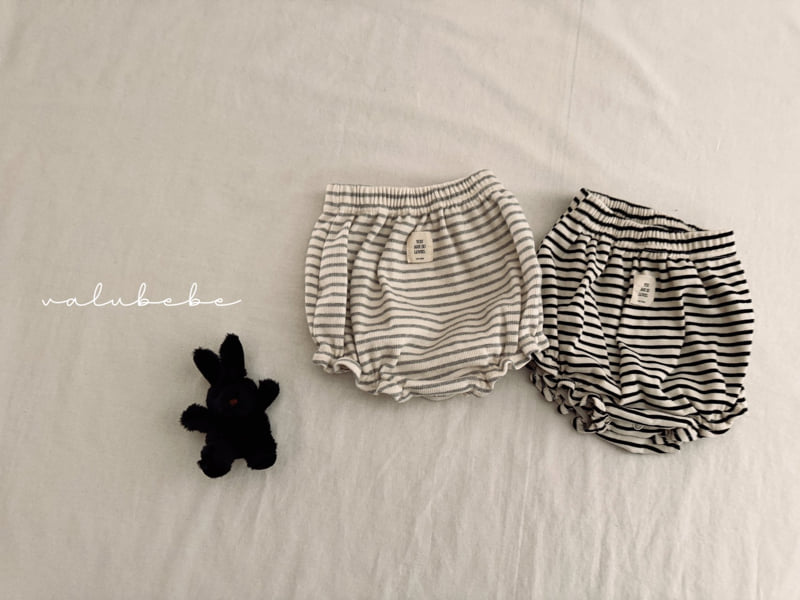 Valu Bebe - Korean Baby Fashion - #onlinebabyshop - Bebe Veronica Stripe Bloomer - 12