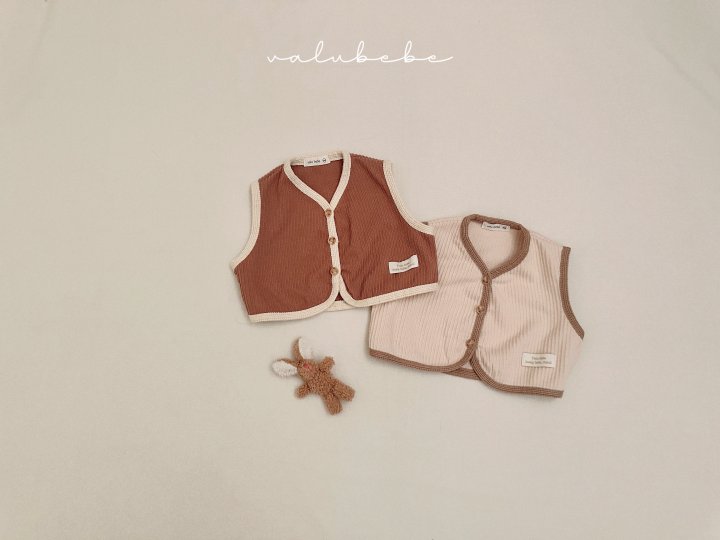 Valu Bebe - Korean Baby Fashion - #onlinebabyshop - Kids Minimal Buttle Vest - 4